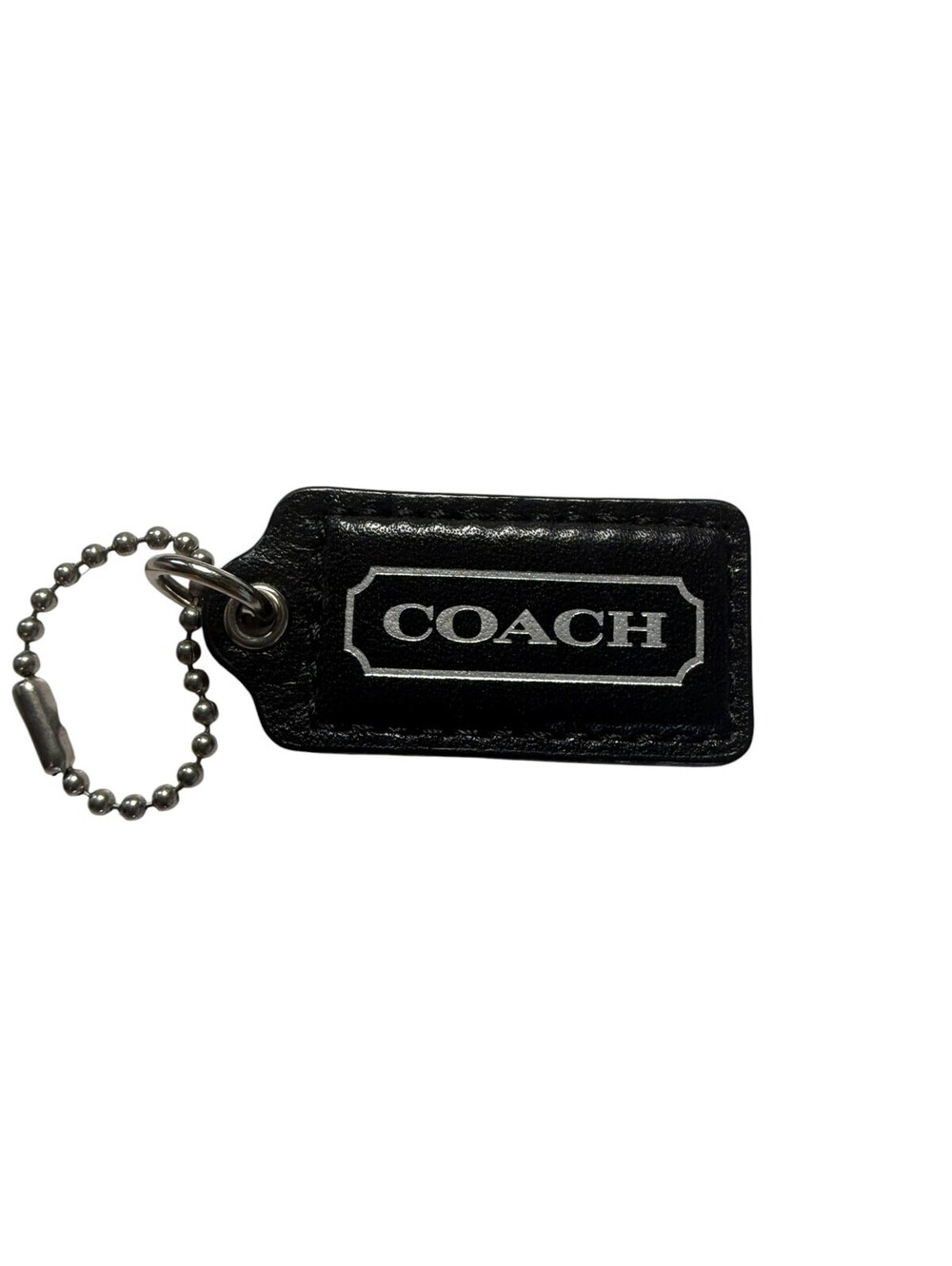 Coach Leather Hangtag - Black (2") - Picture 1 of 3